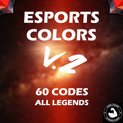 For Brawlhalla: Esports Colors v2 Codes All Legends $4.99