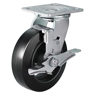 #ad 6inch Caster Wheels Heavy Duty 1000 Lbs Per Casters Wheels with Rubber on ... $50.05