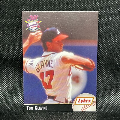 #ad Tom Glavine 1995 Lykes Atlanta Braves Oddball Regional Issue Rare $19.99
