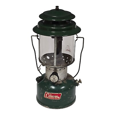 #ad #ad Coleman Lantern 220F Classic Green Dual Fuel Vintage 1970s Camping Gear Lighting $29.99