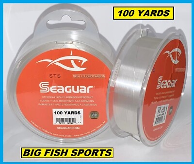 #ad SEAGUAR STS SALMON amp; TROUT STEELHEAD FLUOROCARBON LEADER PICK YOUR SIZE $10.39