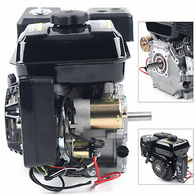 Gas Engine Gasoline Engine Electric Start Side Shaft Motor 3600rpm 7.5hp Usa $204.00