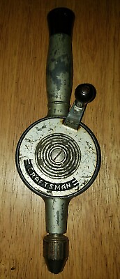 #ad 🇺🇸Vintage Craftsman Manual Hand Egg Beater Style Drill . $25.00