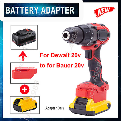 #ad For Dewalt 20v Battery Convert to for Bauer 20v Series Li ion Tools Converter $16.71