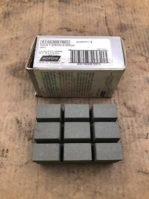#ad Norton 61463687865 INDIA Griddle Brick Sharpening Stone 2quot; X 3quot; X 4 1 2quot; NIB $20.00