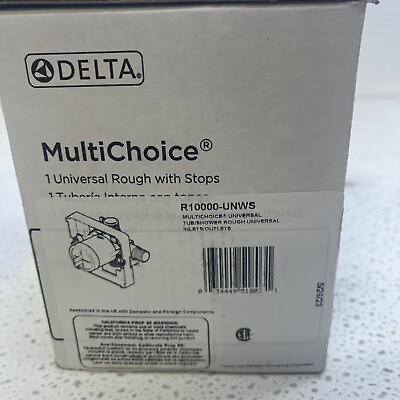 #ad Delta R10000 UNWS Universal Mixing Rough In Valve with Service Stops $24.99