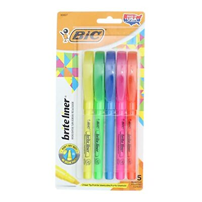#ad BIC HIGHLIGHTER 5 COLORS $8.99