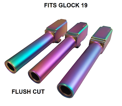 #ad Glock 19 Barrel Fits Gen 1 2 3 4 5 G19 PVD Rainbow Chameleon USA MADE $54.49