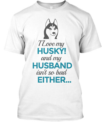 #ad I Love My Husky T Shirt Made in the USA Size S to 5XL $22.87