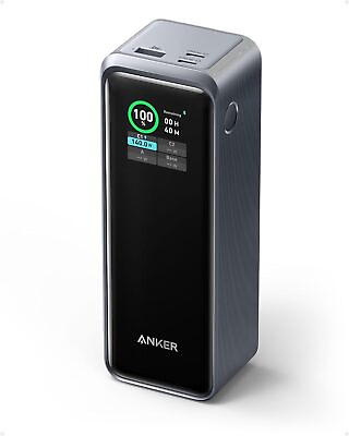 #ad #ad Anker Prime Power Bank 27650mAh 3 Port 250W Portable Charger Smart App Refurbish $134.99