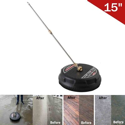 15quot; Pressure Washer Surface Cleaner With Washer Extension Wands 4000PSI #ad $49.00