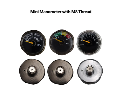 #ad PCP M8 Mini Micro Pressure Air Gauges Manometer 30Mpa 40Mpa For Cricket Airforce $14.00