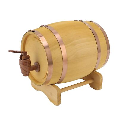 #ad Wine Barrel 250oz Aging Barrel Wooden Whiskey Barrel for Wine Beer 6.7 x 5.... $50.61