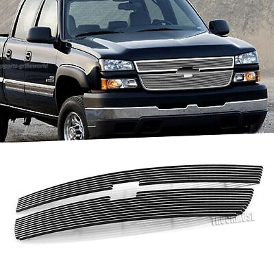 #ad Fits 2005 2006 Chevy Silverado 1500 2500HD 3500 07 Classic Upper Billet Grille $73.12