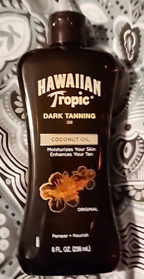 #ad Hawaiian Tropic Dark Tanning Oil Coconut Oil Original 8oz $10.99