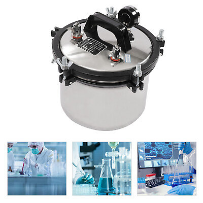 #ad #ad 8L Portable Pressure Steam Autoclave Sterilizer Stainless Dental Lab Equipment $140.00