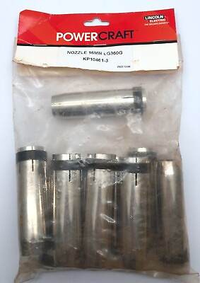 #ad #ad Lincoln Electric KP10461 3 LG360G Air Cooled Nozzle 16mm Powercraft x 10 AU $95.00