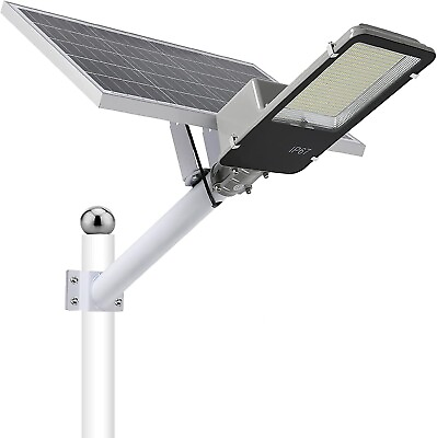 #ad 1500W LED Solar Street Light Super Bright Dusk to Dawn Road LampPoleRemote $99.99