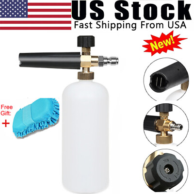 #ad US Car Wash Snow Foam Lance Cannon Soap Bottle Sprayer F Pressure Washer Gun Jet $27.50