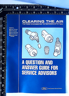 #ad Cleaning the Air Ford Refrigerant Change to R 134a Service Repair Manual $41.23