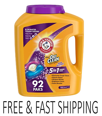 #ad #ad Arm amp; Hammer Plus OxiClean with Odor Blasters 5 in 1 Laundry Detergent Power Pak $17.69