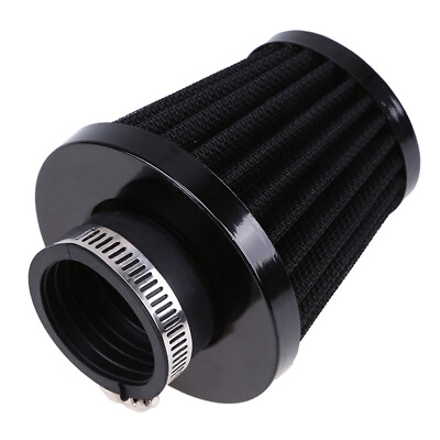 #ad 39mm Air Filter Adjustable Universal Fit For Motorcycle Black Cleaner Filter GBP 6.58