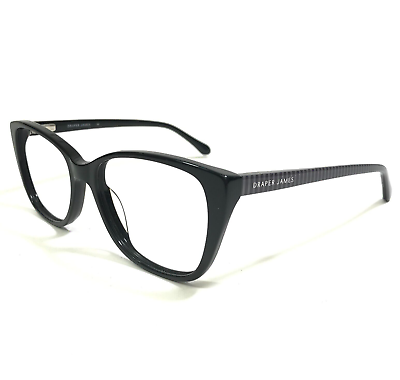#ad #ad Draper James Eyeglasses Frames DJ5026 001 BLACK Gray Striped Cat Eye 52 16 140 $89.99