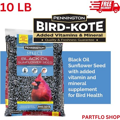 #ad Pennington Select Black Oil Sunflower Seed Wild Bird Feed 10 lb. Bag $13.99