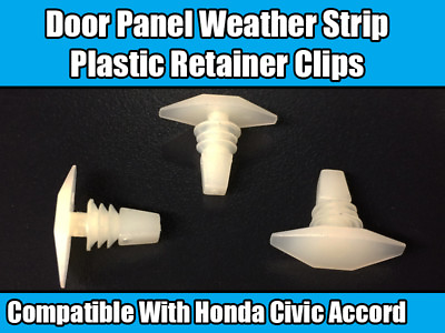 5x Clips for Honda Civic Accord T89 Door Panel Weather Strip Plastic Retainer #ad GBP 2.99