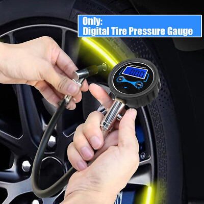 #ad 0 200PSI LCD Digital Tires Pressure Gauge Car Tyre Air PSI Meter Tester 1 8 NPT $14.06