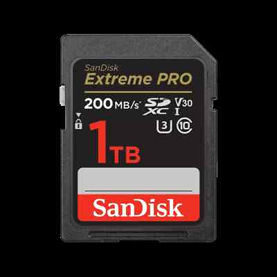 #ad SanDisk 1TB Extreme PRO® SDHC™ And SDXC™ UHS I Memory Card SDSDXXD 1T00 GN4IN $159.99