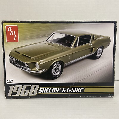#ad 1968 MUSTANG SHELBY GT 500 Muscle 1:25 Scale Model Car Kit by AMT $18.98