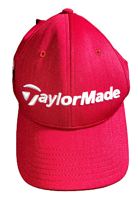 #ad #ad TaylorMade M1 Red Black PSI Performance Golf Cap Hat One Size Hook Loop Close $15.85