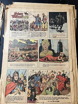 #ad Prince Valiant Sunday by Hal Foster from 7 3 60 Rare Full Page 22x14 $10.95