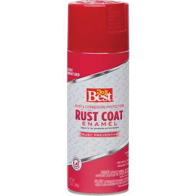 #ad Do it Best Rust Coat Gloss Bright Red 12 Oz. Anti Rust Spray Paint 203543D SIM $7.88