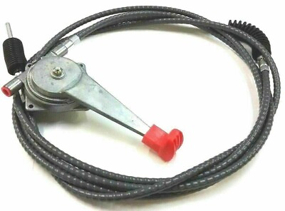#ad JCB BACKHOE PART NO. 910 48801 THROTTLE CABLE ASSEMBLY with LEVER and KNOB $42.85