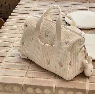 #ad Maternity Bag Baby Diaper Bags Flower Mommy Bag Quilted Travel Shoulder Bag $54.75