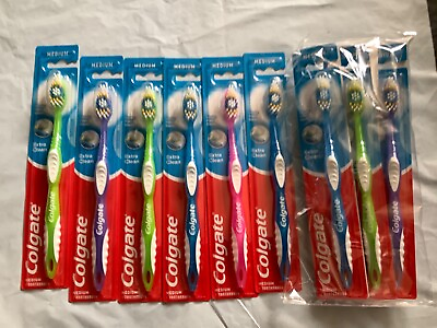 #ad Colgate Toothbrush Medium circular power Bristles Extra Clean 12 Pack $10.99