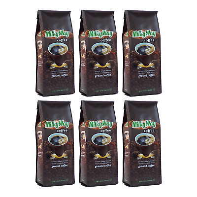 #ad Milky Way Caramel Nougat amp; Chocolate Flavored Ground Coffee 10 oz bag 6 pack $48.00