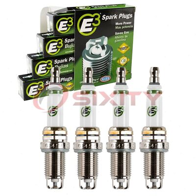 #ad 4 pc E3 Spark Plugs for 1985 1995 Toyota MR2 1.6L 2.2L L4 Ignition Wire yz $29.22