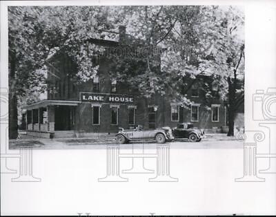 #ad 1965 Press Photo Old Lake House Hotel razed in near future to build gas station $19.99