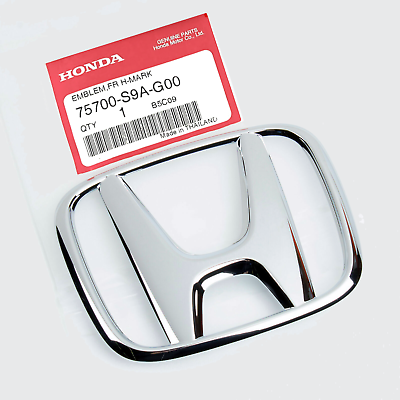 #ad 75700 S9A G00 Grille Mounted Chrome Honda H Emblem Nameplate for Accord New $14.69