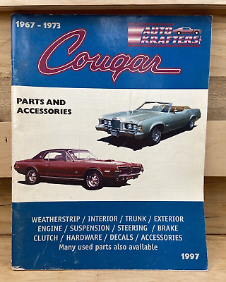 #ad Auto Krafters Inc 1967 1973 Cougar Parts And Accessories Book Manual 1997 $6.27