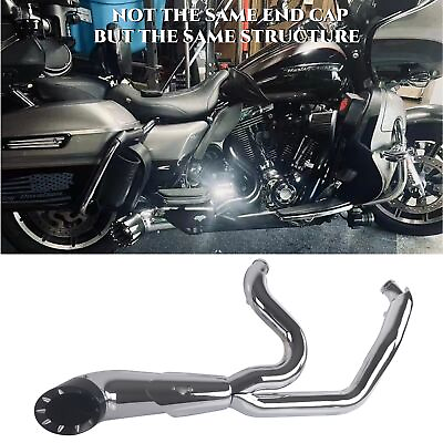 #ad SHARKROAD Head Turning Loud Sound 2 into 1 Exhaust Pipes for Harley 95 16 $559.99