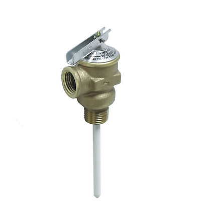 #ad Camco 10421 RV Water Heater Pressure Relief Valve 1 2quot; NPT Thread Valve 4quot; Probe $35.79