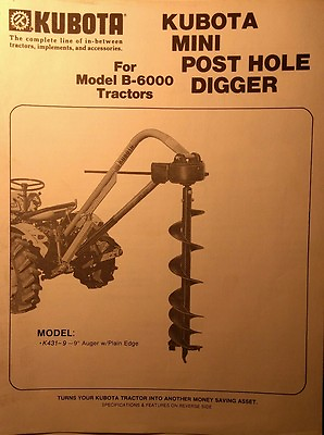 #ad Kubota B6000 Diesel 4X4 Tractor Implements Operator amp; Parts 3 Manuals 52pg $54.99