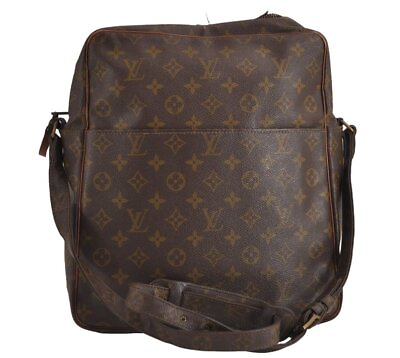 #ad Authentic Louis Vuitton Monogram Marceau Shoulder Cross Bag Old Model Junk 2003J $133.00