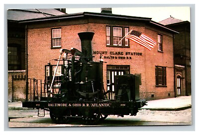 #ad Vintage 1976 Postcard Baltimore amp; Ohio Railroad Atlantic Baltimore Maryland $17.97