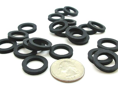 #ad 1 2quot; ID Rubber Flat Washers 3 4quot; OD x 1 8quot; Thick Various Pack Sizes Available $11.48