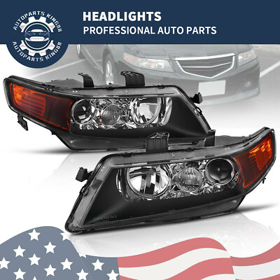 #ad Projector Headlights For 2004 2008 Acura TSX Sedan 4Dr Head Lamp Replacement Set $119.70